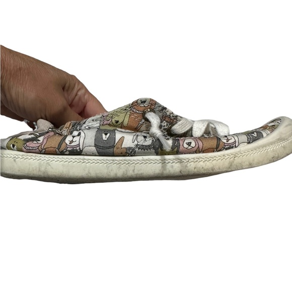 Bobs from Skechers Women’s Memory Foam Dog Print Slip On Shoes - Picture 5 of 10